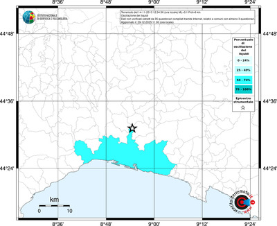 Mappa territorio comunale con almeno 3 questionari