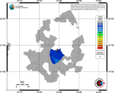 Mappa EMS - territori comuni