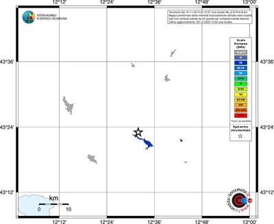 Mappa EMS - territori località