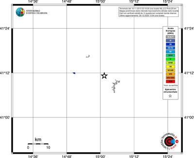 Mappa EMS - territori località