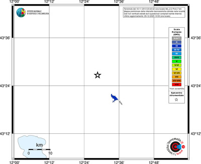 Mappa EMS - territori località