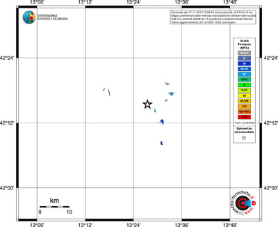 Mappa EMS - territori località