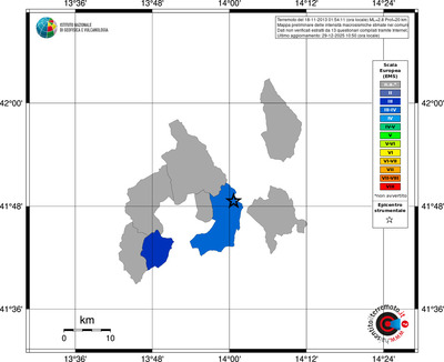 Mappa EMS - territori comuni