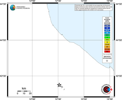 Mappa EMS - territori località