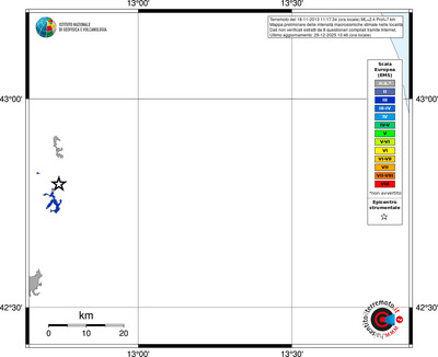 Mappa EMS - territori località
