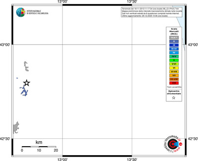 Mappa MCS - territori località