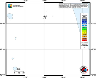 Mappa EMS - territori località