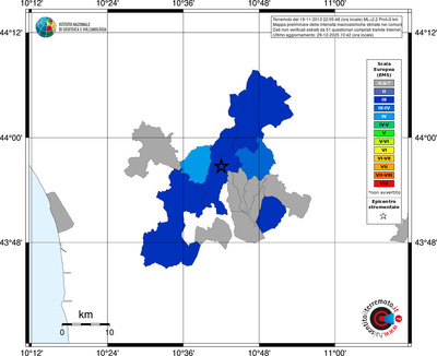 Mappa EMS - territori comuni