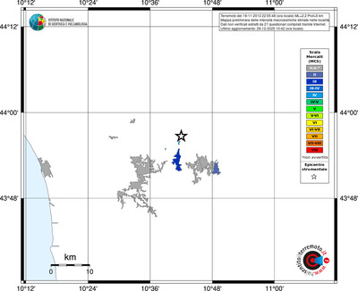 Mappa MCS - territori località