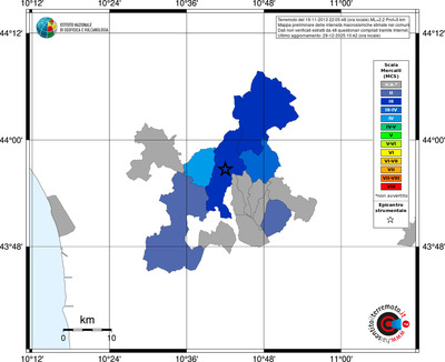 Mappa MCS - territori comuni