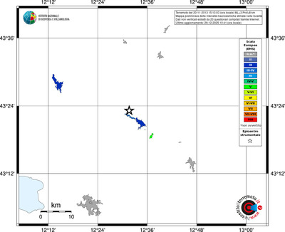 Mappa EMS - territori località