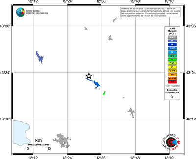 Mappa MCS - territori località