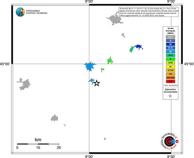 Mappa EMS - territori località