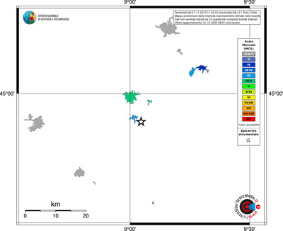 Mappa MCS - territori località