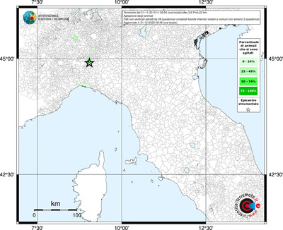 Mappa territorio comunale con almeno 3 questionari