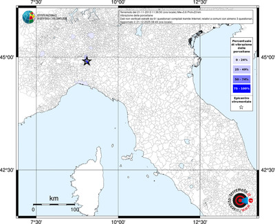 Mappa territorio comunale con almeno 3 questionari
