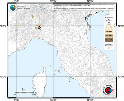 Mappa territorio comunale con almeno 3 questionari