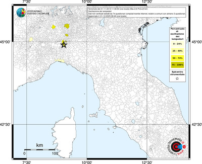 Mappa territorio comunale con almeno 3 questionari