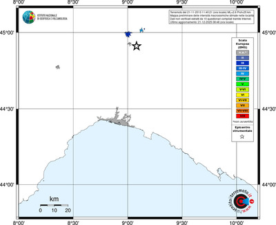 Mappa EMS - territori località