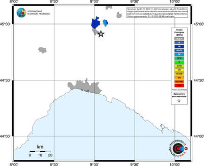 Mappa EMS - territori comuni
