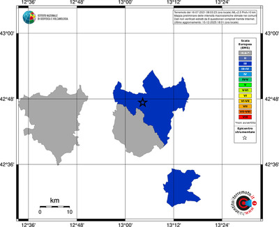 Mappa EMS - territori comuni