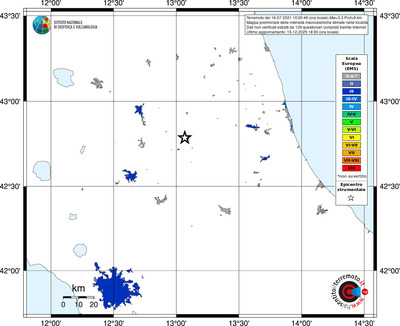 Mappa EMS - territori località