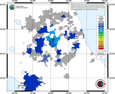 Mappa EMS - territori comuni