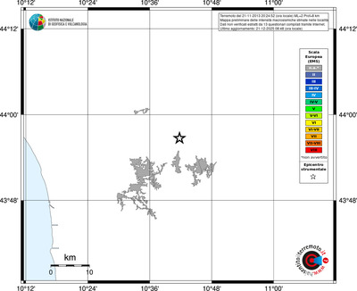 Mappa EMS - territori località