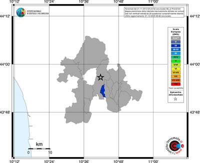 Mappa EMS - territori comuni