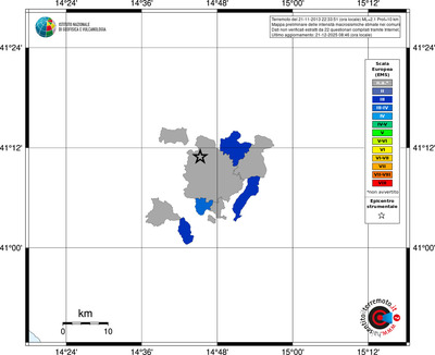 Mappa EMS - territori comuni