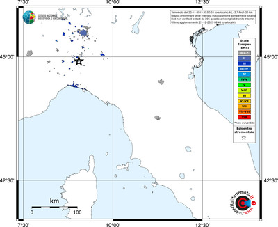 Mappa EMS - territori località