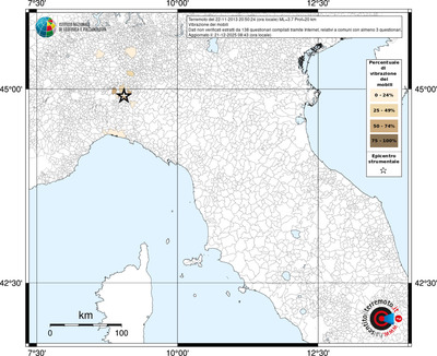 Mappa territorio comunale con almeno 3 questionari
