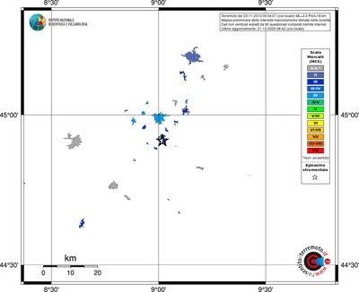 Mappa MCS - territori località