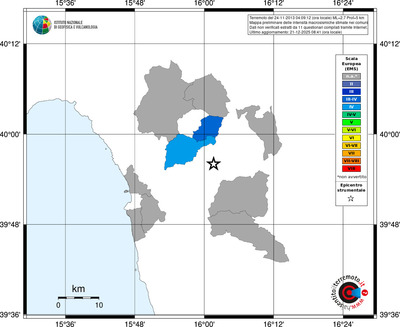 Mappa EMS - territori comuni