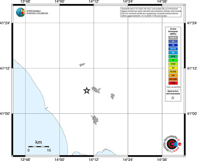 Mappa EMS - territori località