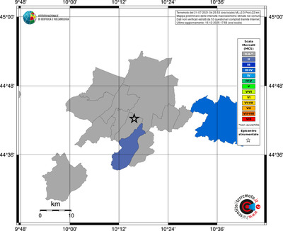 Mappa MCS - territori comuni