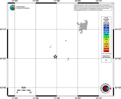 Mappa EMS - territori località
