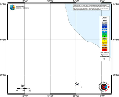 Mappa EMS - territori località