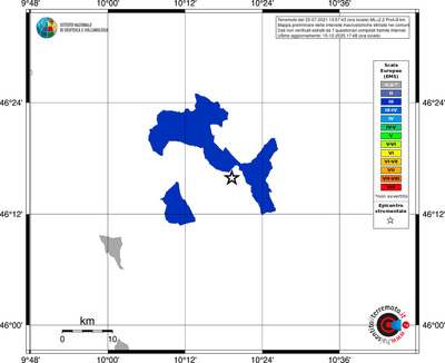 Mappa EMS - territori comuni