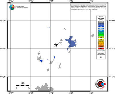 Mappa EMS - territori località