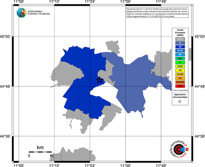 Mappa EMS - territori comuni