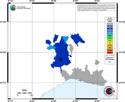 Mappa EMS - territori comuni