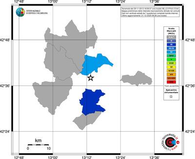 Mappa MCS - territori comuni