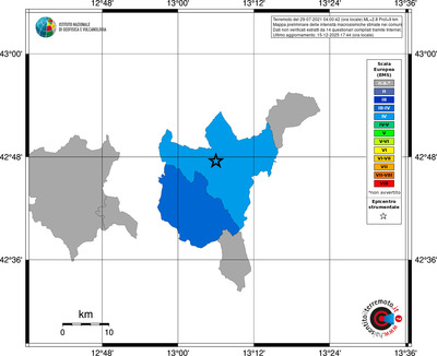 Mappa EMS - territori comuni