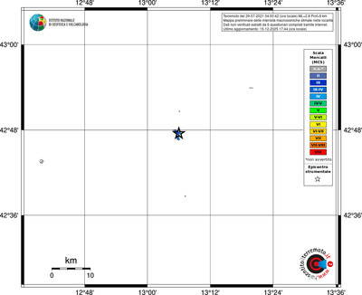 Mappa MCS - territori località