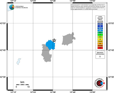 Mappa MCS - territori comuni