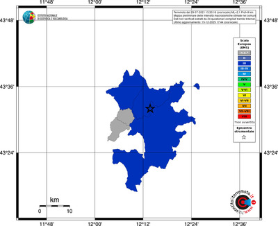 Mappa EMS - territori comuni