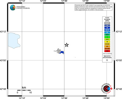 Mappa EMS - territori località