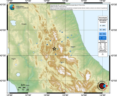 Mappa comuni con almeno 3 questionari