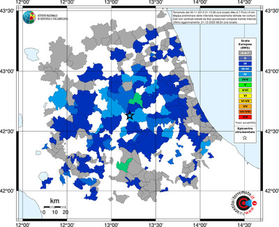 Mappa EMS - territori comuni